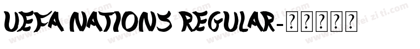 UEFA Nations Regular字体转换